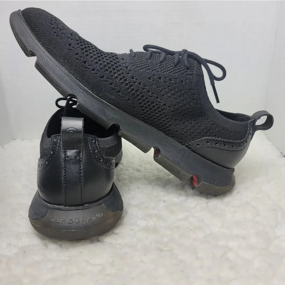 Cole Haan 4.Zerogrand Mens Oxford Shoes Size 9.5 Black Stitchlite Wingtip C35744